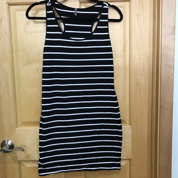 Heart Hips Dresses & Skirts - Heart & Hips racer back striped dress Bodycon